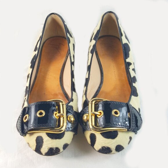 Giuseppe Zanotti Design Cow Hair Flats Slip on shoes size 6 B